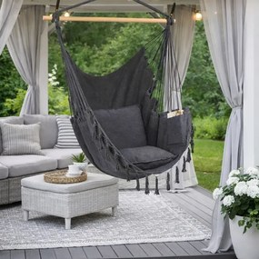 Fotel wiszący brazylijski z poduszką - hamak ogrodowy Breeze HC-2503