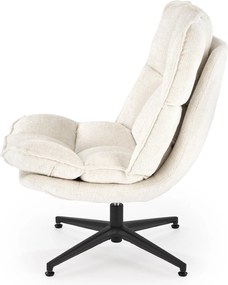 Kremowy fotel wypoczynkowy Fofana Halmar