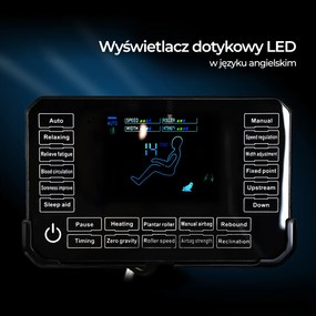 Fotel Masujący QX ULTRA PRO Wypoczynkowy Relaksacyjny Brązowy Ekoskóra Nowoczesny
