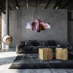Obraz - Fioletowy marmur N⁰3 (125x70 cm)
