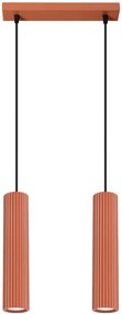 Czerwona loftowa lampa wisząca - D297-Melson