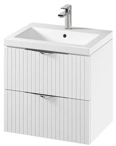 Cersanit S801-545 - Wisząca szafka łazienkowa z umywalką TIRSO 60x45 cm biała