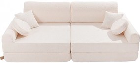 Boucle sofa dziecięca, biała - meowbaby®