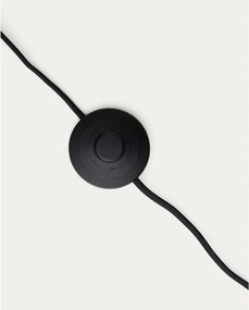 Czarna lampa stojąca (wysokość 147 cm) Manie – Kave Home