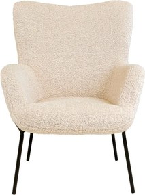 Kremowy fotel z imitacji futra Glasgow – Bonami Essentials