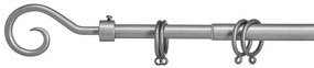 Szary metalowy karnisz VALANCE LOOP 120-210 cm