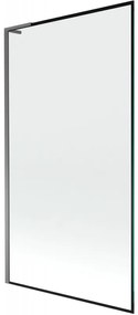 Mexen Next L parawan nawannowy 1-skrzydłowy 100 x 150 cm, czarna ramka, gun metal - 895-100-000-03-70-95