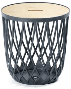 Stolik z miejscem do przechowywania Uniqubo 35 l okrągły PROSPERPLAST