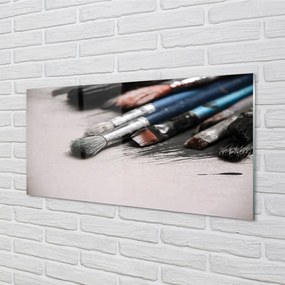 Szklany Panel Pędzle Malarskie