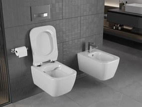 Mexen Stella miska wc Rimless z deską wolnoopadającą slim, duroplast, biała połysk - 30680800