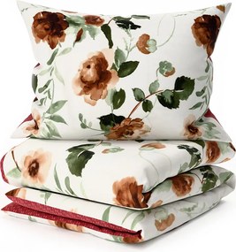 PrzytulneMieszkanie.pl PrzytulneMieszkanie.pl Dwustronna pościel DUO SENSE ROSALIA wzorzysta + poszewka na poduszkę 40x50 cm GRATIS Rozmiar pościeli: 70 x 90 cm | 140 x 200 cm