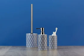 Kubek ceramiczny na szczoteczki z zębów, pojemnik łazienkowy LORCA z motywem greckim - WENKO
