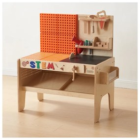 Masterkidz drewniany warsztat xxl montessori stem z narzędziami