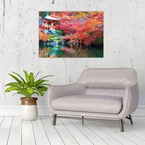 Obraz na szkle - Orientalny krajobraz (70x50 cm)