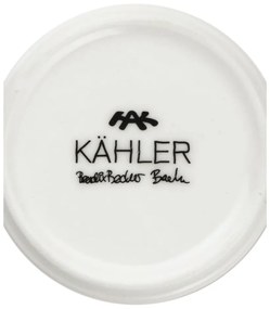 Porcelanowy świecznik w kolorze złota Kähler Design Nobili, wys. 19 cm