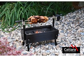 Grill z rożnem Cattara Barbecue, dł. 60 cm