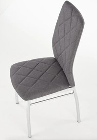 Tapicerowane krzesło do jadalni na metalowych nogach K309 Halmar