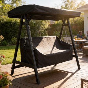 Outsunny Pokrowiec na huśtawkę ogrodową 3-osobową, wodoodporny, wiatroodporny, UV-odporny, materiał Oxford 420D | Aosom PL
