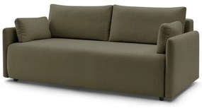 Zielona rozkładana sofa 211 cm Marcel – Bobochic Paris