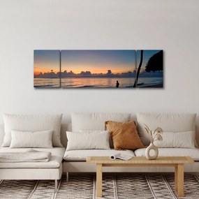 Obraz kobiety na plaży (170x50 cm)