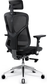 Fotel biurowy Diablo V-Basic, zgodny z normą BHP, kolor czarny