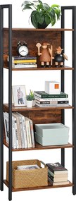 Loftowy regał metalowy salonu F4-K11