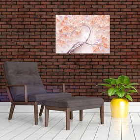 Obraz kwiatów drzewa koralowego - abstrakcja (70x50 cm)