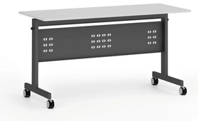 Mobilny stół PRIMO MOBI, 140x60 cm, czarna podstawa