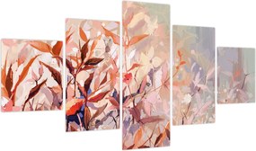 Obraz - Malowanie pastelami jesieni (125x70 cm)