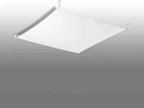 Plafon LUNA 4 tkaninowy biały