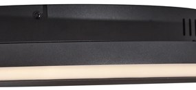 Designerska lampa sufitowa czarna z filcem, w zestawie LED z 3-stopniowym ściemnianiem - Xavi FeltDesignerski Oswietlenie wewnetrzne
