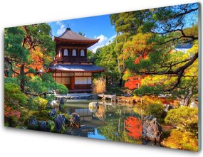 Panel Szklany do Kuchni Japoński Ogród Zen