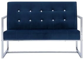 Granatowa sofa 2-osobowa - Aparro