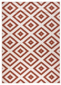 Brązowo-kremowy dywan odpowiedni na zewnątrz NORTHRUGS Malta, 120x170 cm