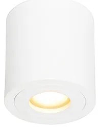 Nowoczesny okrągły reflektor łazienkowy biały - Capa