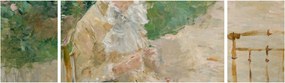Obraz - Berthe Morisot, Young Woman Knitting, reprodukcje (170x50 cm)
