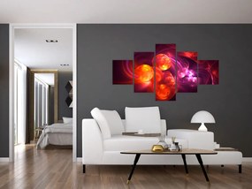 Obraz nowoczesnej abstrakcji (125x70 cm)