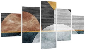 Obraz - Kształty i tekstury (125x70 cm)