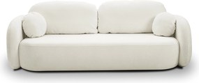 Masseno Sofa AMICO z funkcją spania i pojemnikiem na pościel, Rozkładana sofa - Kremowy, SICURO 60