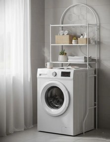 Biały dekoracyjny regał do łazienki S2-L36