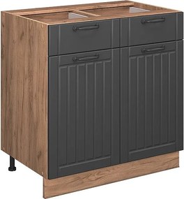 Szafka dolna do kuchni ciemnoszary 80x60x82 fame-line