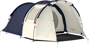 Outsunny Namiot tunelowy 4-osobowy, namiot rodzinny z sypialnią i salonem, okna, mata podłogowa, 3000 mm słupa wody | Aosom PL