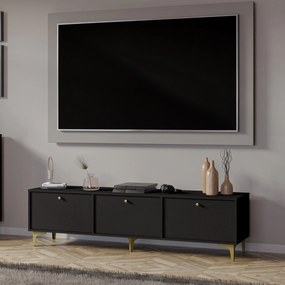 Szafka RTV stojąca TORINO 180 cm do Salonu pod Telewizor - Grafit