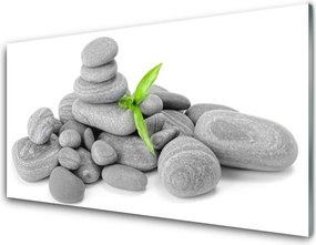 Szkło do Kuchni na Ścianę Harmonijna Kompozycja Kamieni