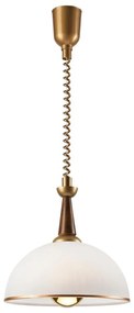Lampa sufitowa CHIARA 1xE27/60W/230V brązowa/ buk