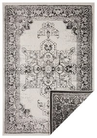 Czarno-kremowy dywan odpowiedni na zewnątrz NORTHRUGS Borbon, 80x150 cm