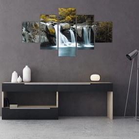 Obraz - Wodospady, Lushan, Chiny (125x70 cm)