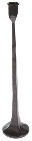 Żeliwny świecznik czarny, 36 x 7,8 cm
