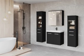 MINIO go for it, Meble łazienkowe MARIT II w kolorze czarny grafit, z oświetleniem LED