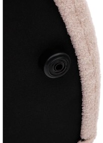 Jasnoróżowy puf z materiału bouclé Kaeli – Kave Home
